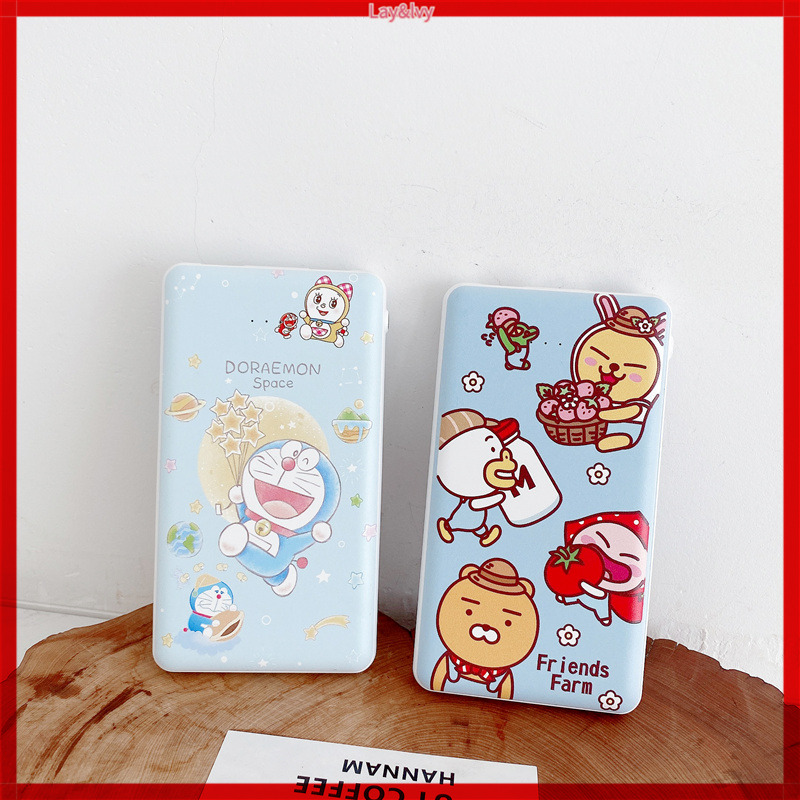 Sạc Dự Phòng Mini 10,000 Mah Hình Doraemon Xinh Xắn