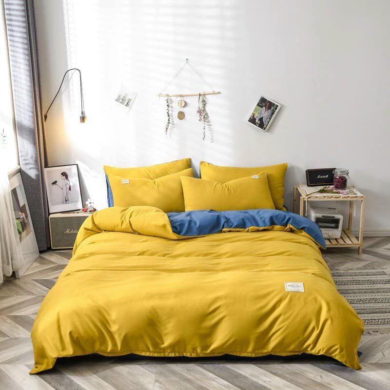 Trọn bộ Vỏ Chăn Ga Gối nhập khẩu Coton tici cao cấp chất đẹp