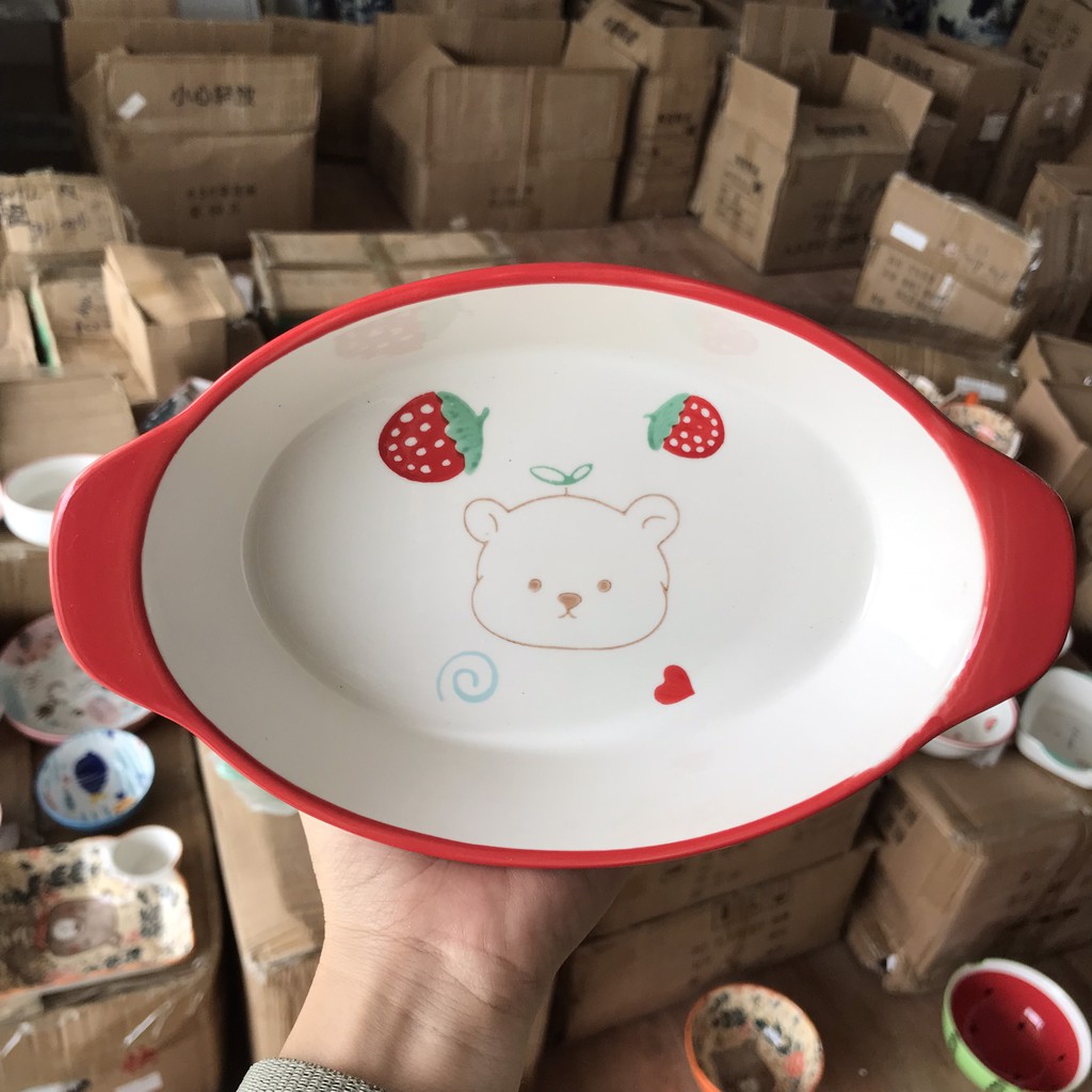 Khay nướng hình oval xinh yêu