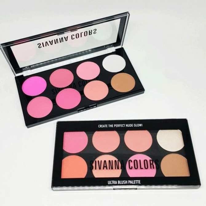 Bảng má hồng - tạo khối Sivanna Colors Ultra Blush Palette 8 ô