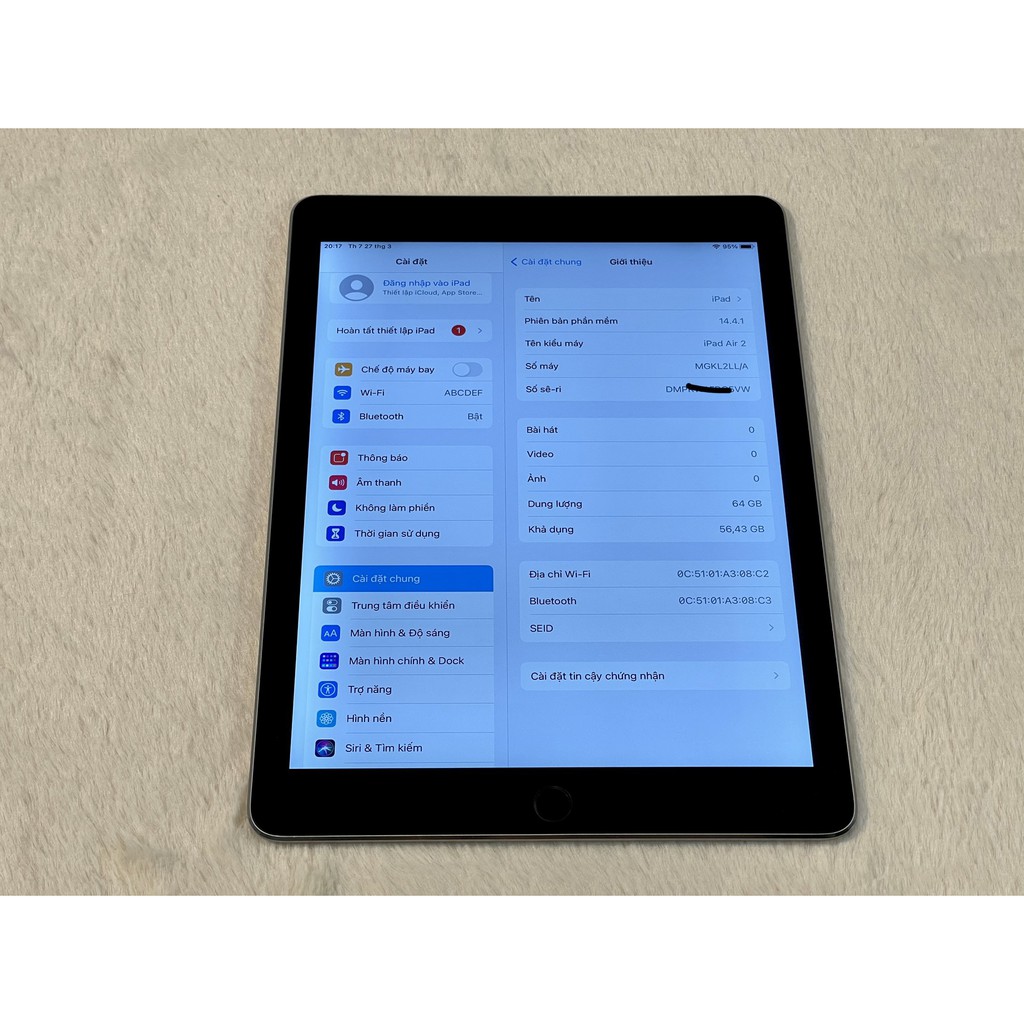 RD686 Máy tính bảng Apple iPad Air 2 64GB bản WIFI