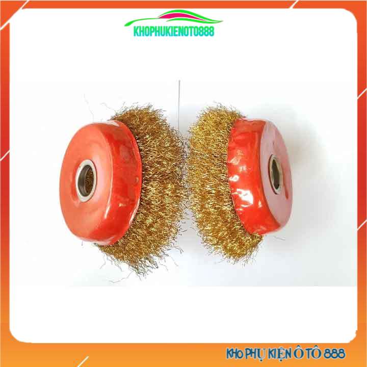 Bát mài chổi đánh gỉ sắt, lưỡi mài chà nhám đế đỏ sợi vàng cao cấp