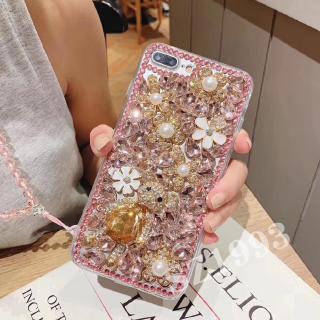 Ốp lưng đính đá sang trọng cho điện thoại samsung s10plus s10 s10e s9plus s9 s8plus s8 s7edge note9 note8