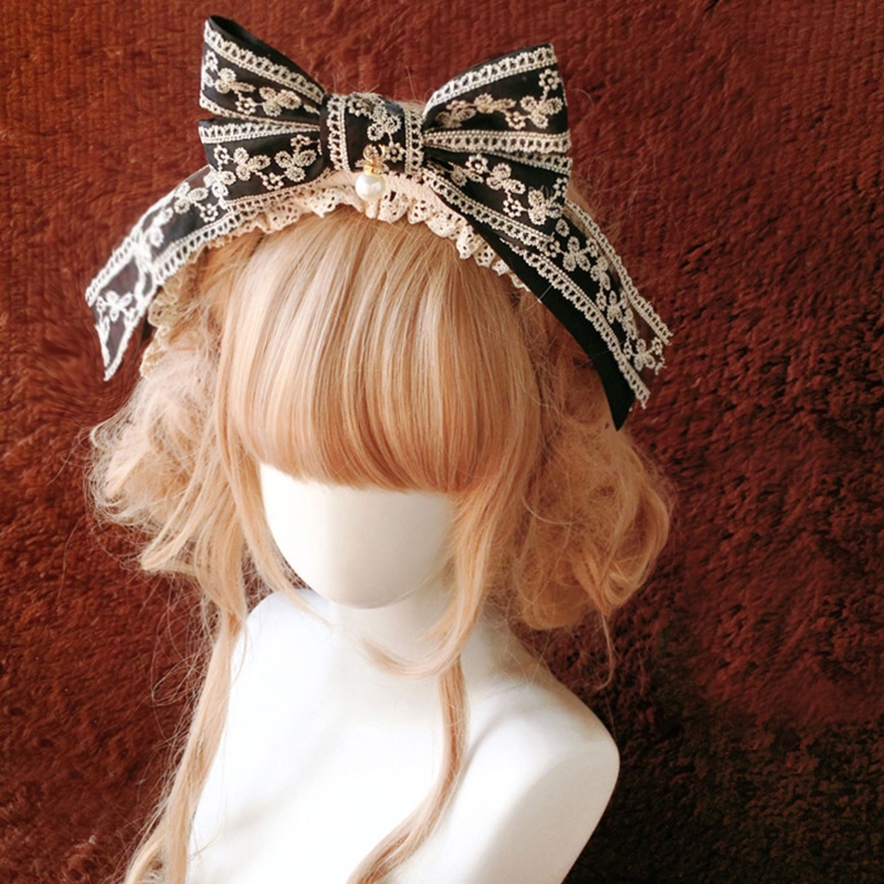 Băng Đô Nơ Cài Tóc Phong Cách Lolita Xinh Xắn