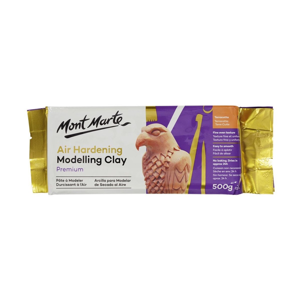 Đất sét tự khô, đất nặn mỹ thuật Mont Marte Air Hardening Modelling Clay Premium MMSP05/06/07/08 MMSP
