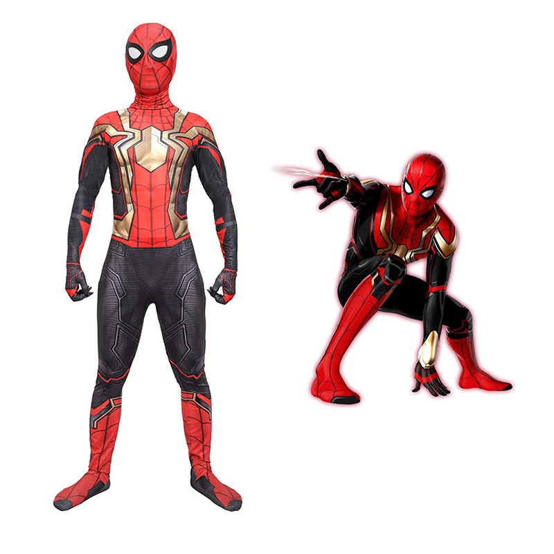 Set áo liền quần hóa trang Spiderman No Way Home thời trang dự tiệc cho người lớn và trẻ em