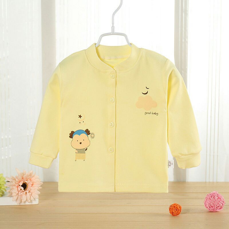 Áo mở cúc sơ sinh cho bé trai và gái