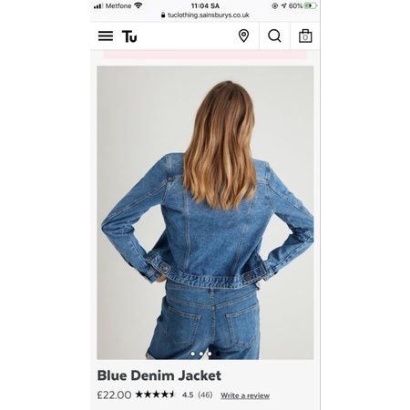 Áo khoác jeans Tu Twill Denim Jacket