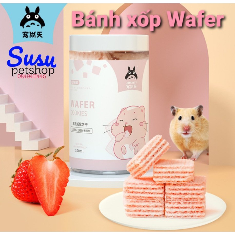 Bánh xốp wafer Hamster, thỏ, bọ