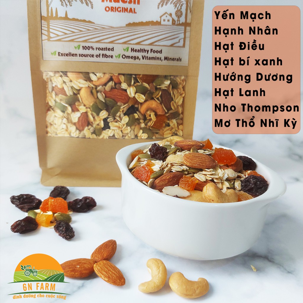 Ngũ cốc ăn sáng – Ngũ cốc ăn kiêng Granola không đường 500g | BigBuy360 - bigbuy360.vn