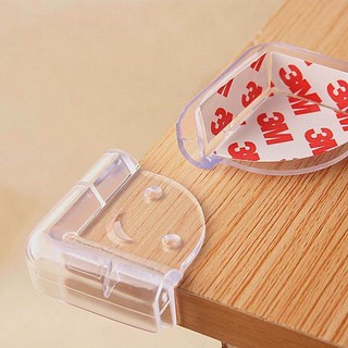 Miếng bọc góc bàn kính silicon cho bé kèm miếng dán chắc chắn, combo 4 miếng bọc góc cạnh bàn