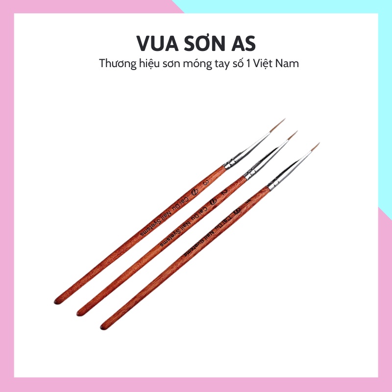 Bộ cọ vẽ móng trang trí phụ kiện nail giá rẻ VUA SƠN AS
