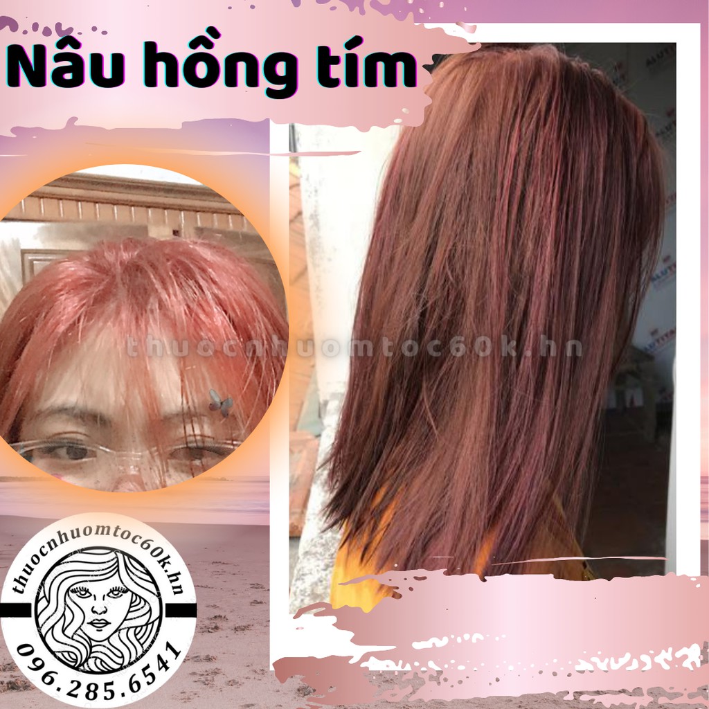 (Ko Tẩy)Thuốc nhuộm nâu hồng tím trợ dưỡng găng tay thuocnhuomtoc60k.hanoi | BigBuy360 - bigbuy360.vn