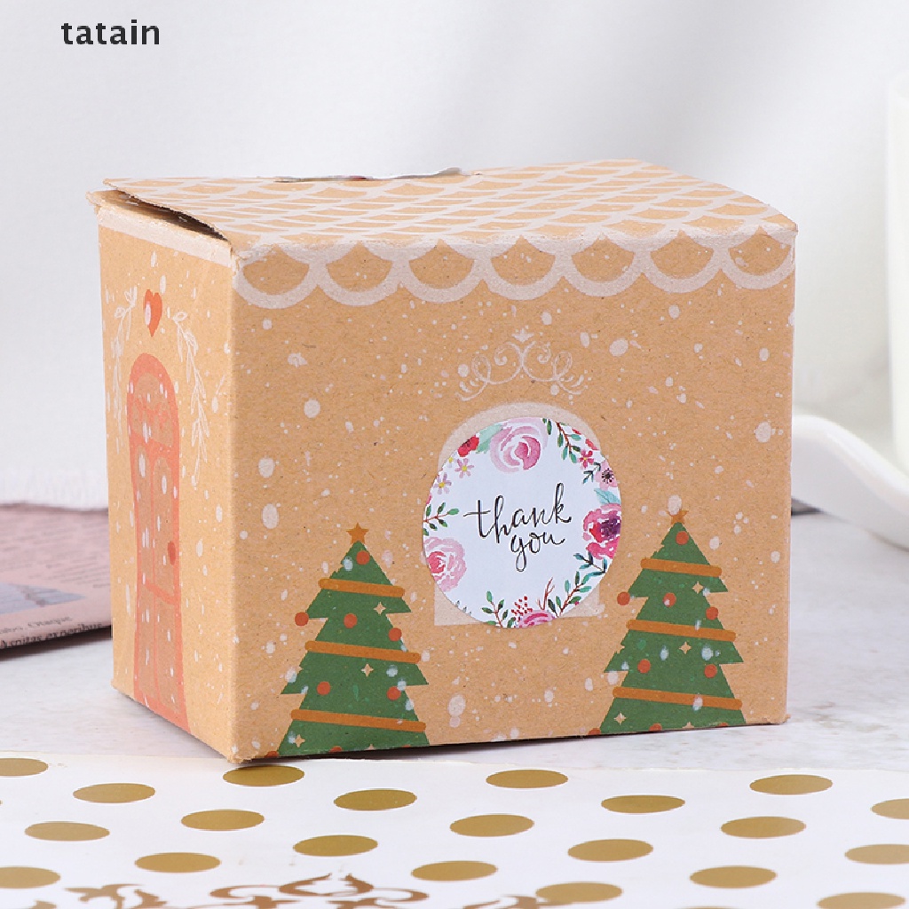[TAT] 500 Labels/roll Thank You Sticker seal labes flower Stationery sticker CVX