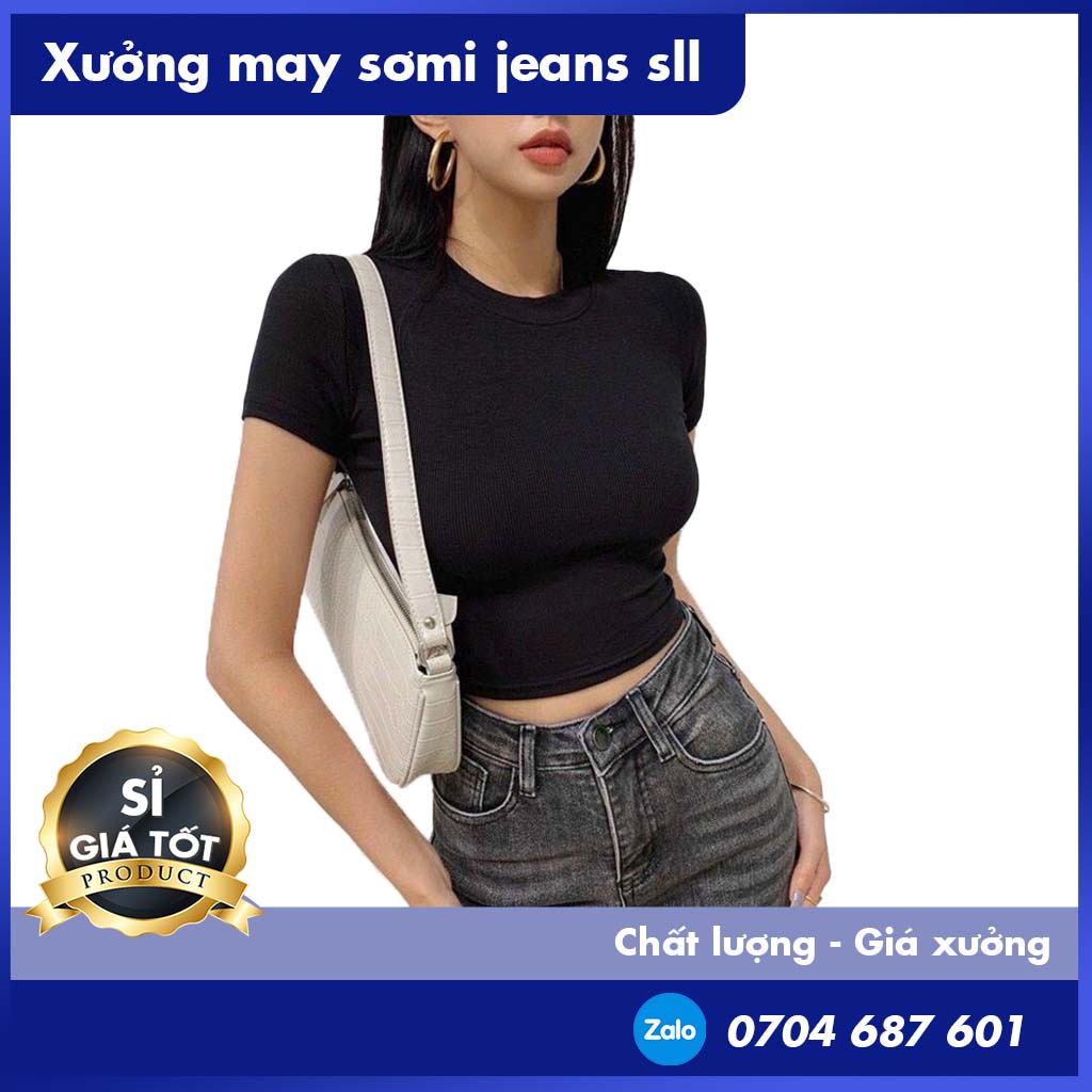 🌟HCM🌟🌺🌺️⚡Áo Thun Nữ Cổ Tròn Ôm Body, Áo Phong Tay Ngắn Nữ SIÊU HOT SIÊU XỊN mã: JG_ATN_0023
