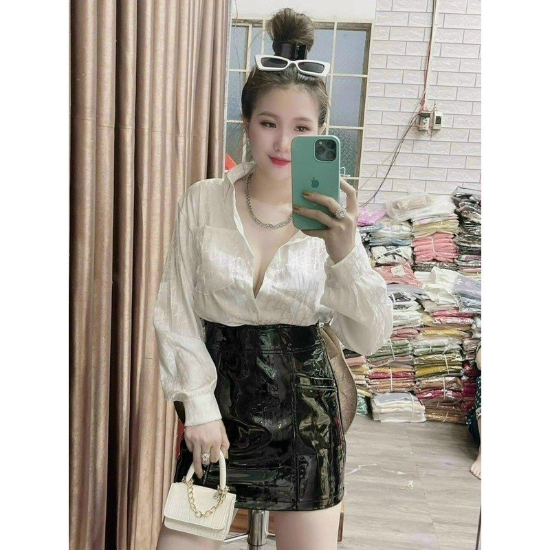 áo sơ mi tay dài gấm d sịn sò