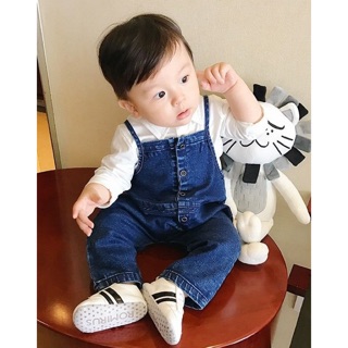 Set yếm jean bé trai