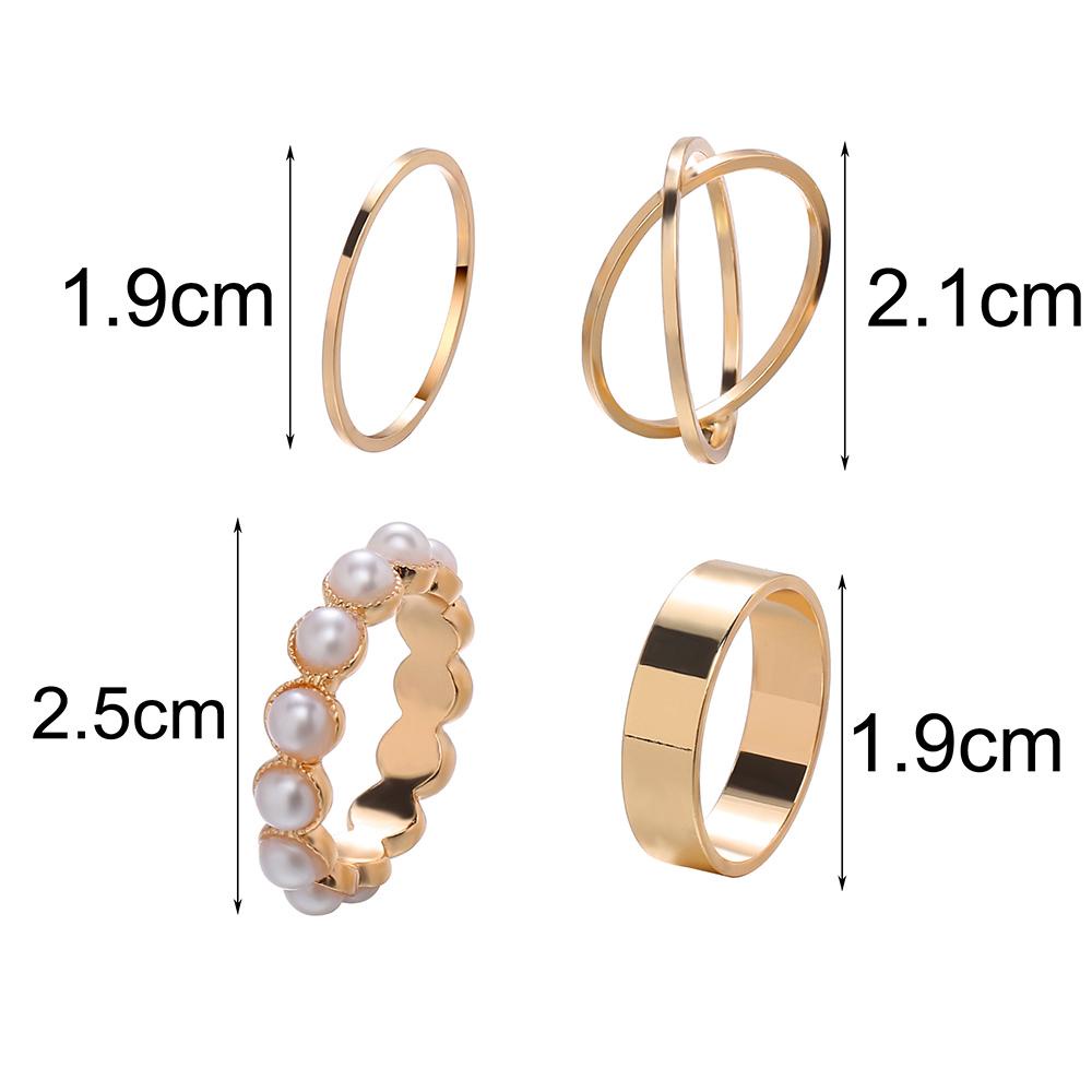 Bộ 4 Nhẫn Cưới Thiết Kế Đơn Giản Sang Trọng