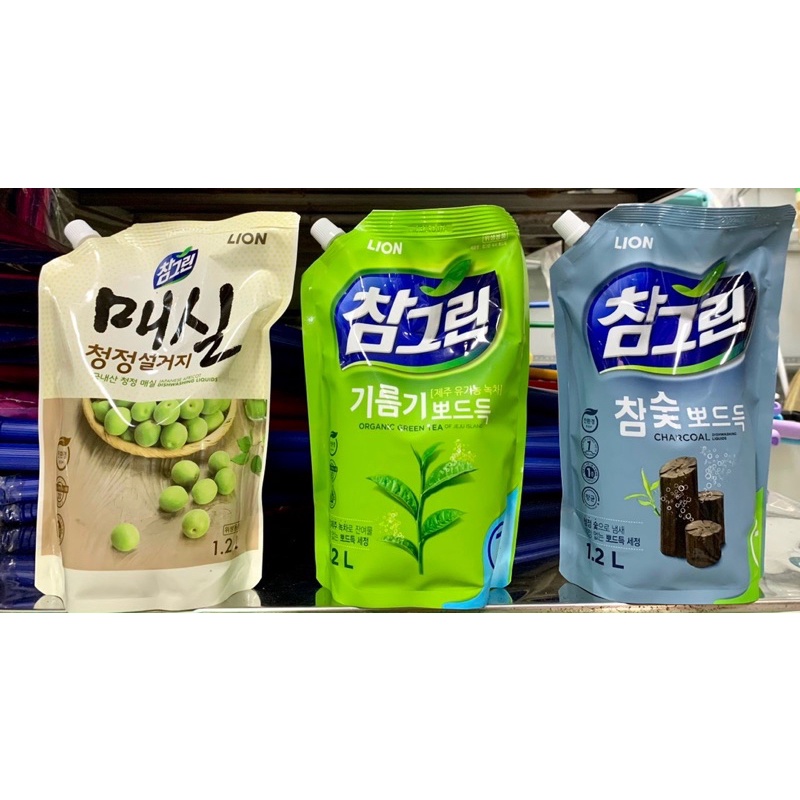 Nước Rửa Chén Bát CJ Lion CharmGreen 1,2lít - HNK Hàn quốc 3 màu