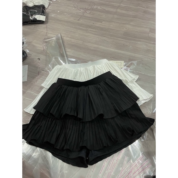 Chân váy tầng xếp ly BIGSIZE 55-90kg có quần bên trong