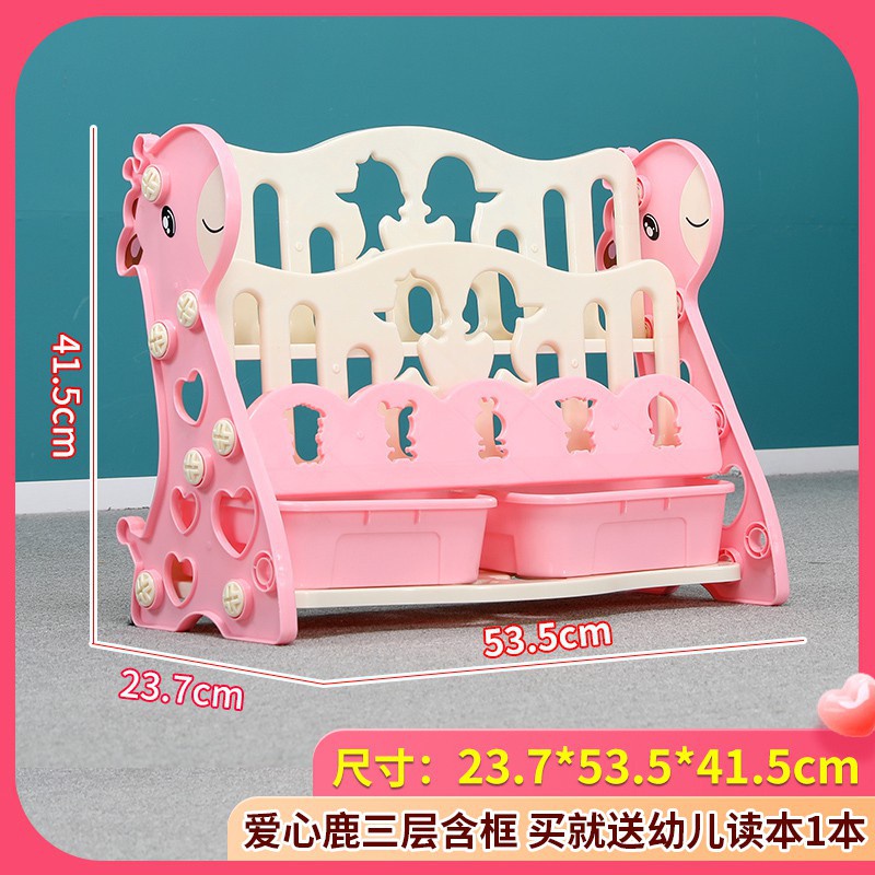 Kệ sách nhiều tầng hình hươu cho bé