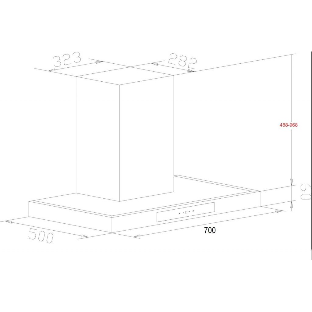 (Model 2021) Máy hút mùi Chefs EH R107E7G - Hàng Chính Hãng | BigBuy360 - bigbuy360.vn