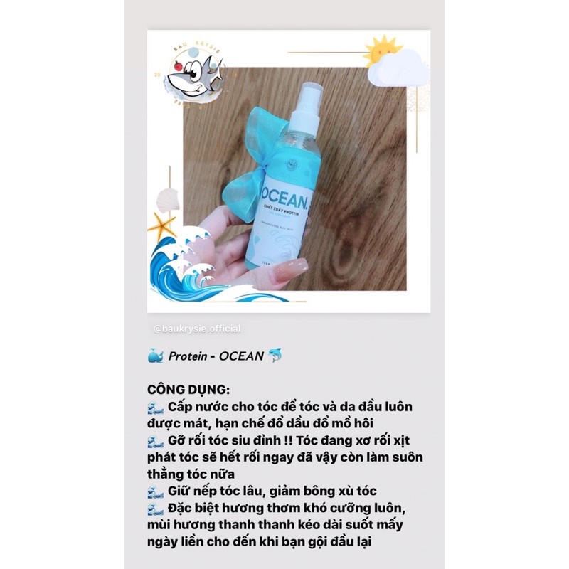 OCEAN Hair Mist - Xịt Dưỡng Tóc Chiết Xuất Protein ( Handmade ) | BigBuy360 - bigbuy360.vn