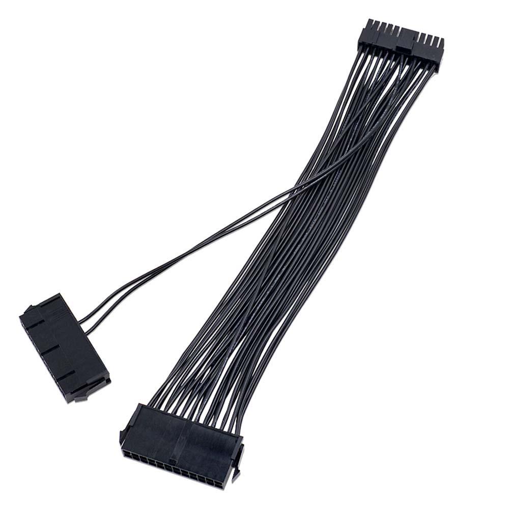 Dây Cáp Nối Dài PSU Kép 24Pin 20 + 4pin Cho Máy Tính Mining ATX ADD2PSU