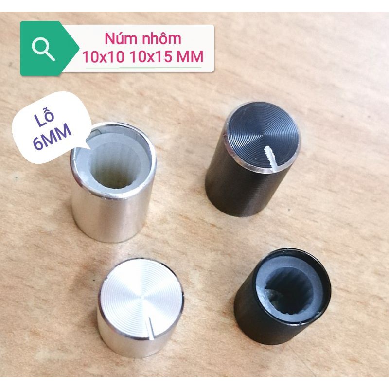 Núm nhôm biến trở volume âm ly 10x10 10x15 15x13 17x17