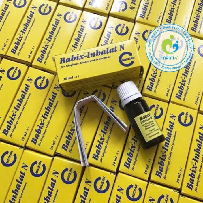 Tinh dầu giảm nghẹt mũi cho bé từ sơ sinh và 3 tháng tuổi Olbas For Children (12ml)/Babix Inhalat N (10ml), UK/Đức