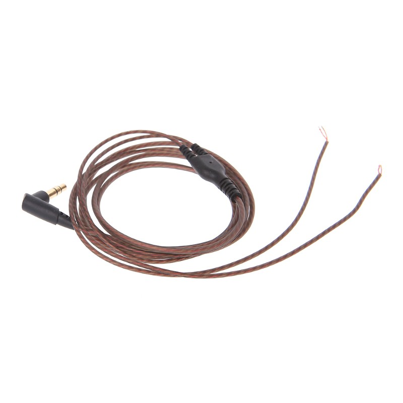 wee 3.5mm OFC Core 3-Pole Jack Headphone Audio Cable DIY Earphone Maintenance Wire