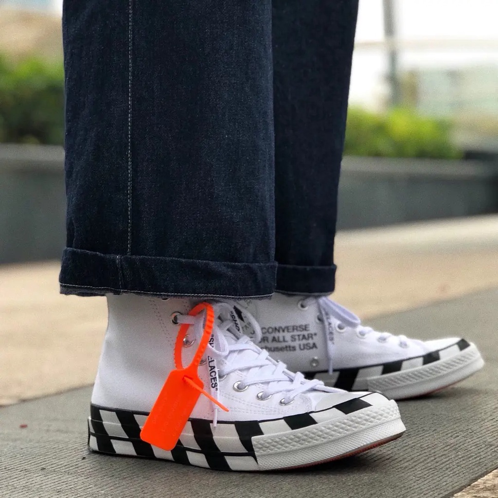 Off-white Giày Thể Thao Converse ALL STAR 70 OW 2.0 Cobrand MALDEN Massachusetts USA # 1420