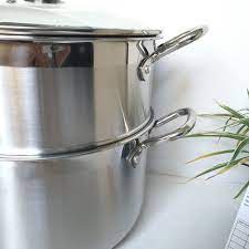 Bộ nồi xửng hấp Inox 3 đáy nắp inox Fivestar size 24,26,28,30,32cm cao cấp dùng cho tất cả các loại bếp