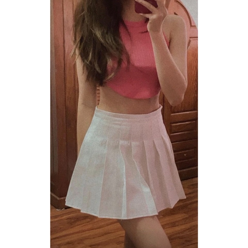 Áo croptop ba lỗ vạt bầu thun gân phong cách cá tính Aimee closet