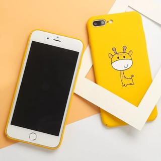 Ốp iphone hươu cao cổ màu vàng cute