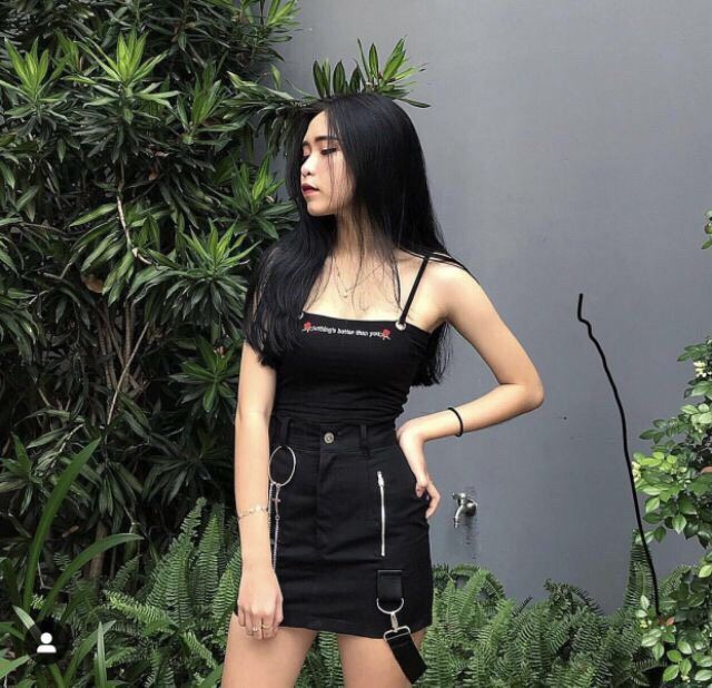 Áo 2 dây thêu hoa hồng ( kèm hình 100%)