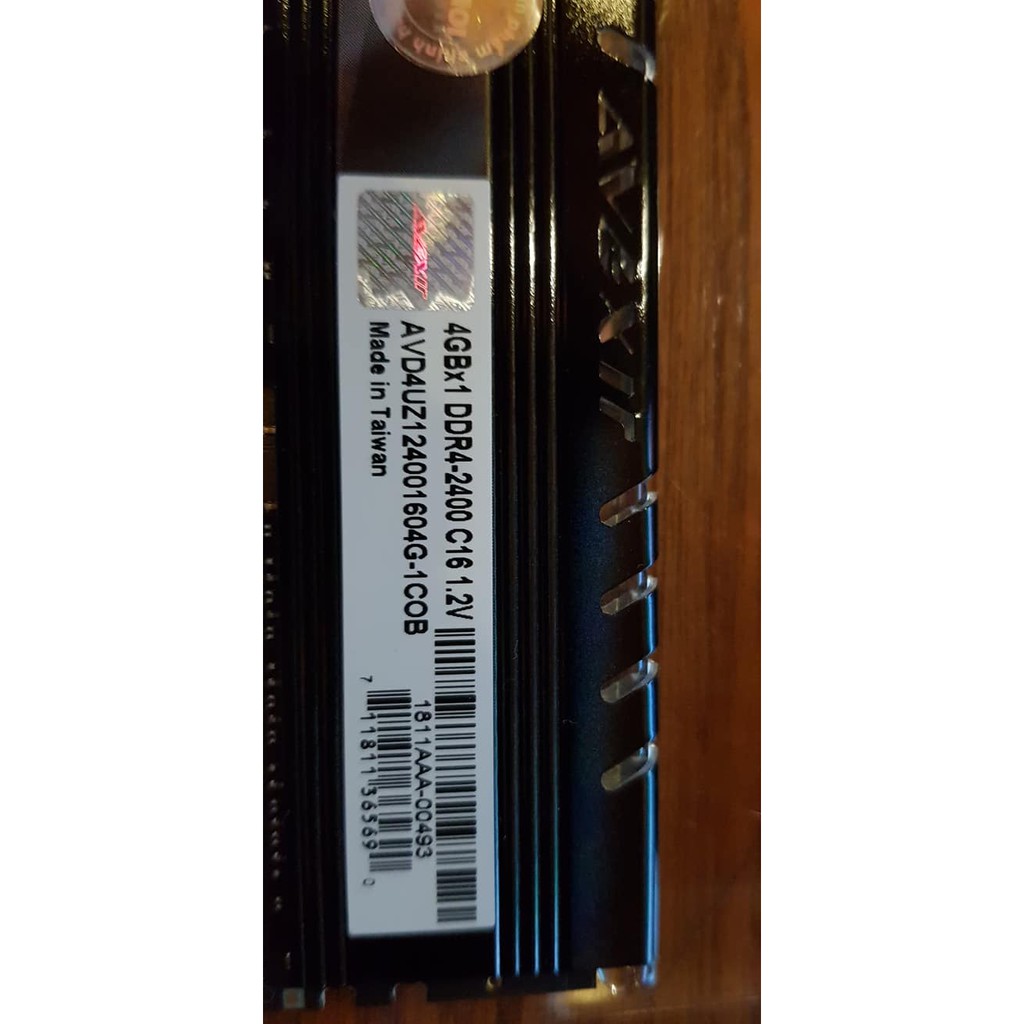 DDRam 4 AVEXIR 4GB/2400 (2*4GB) led xanh