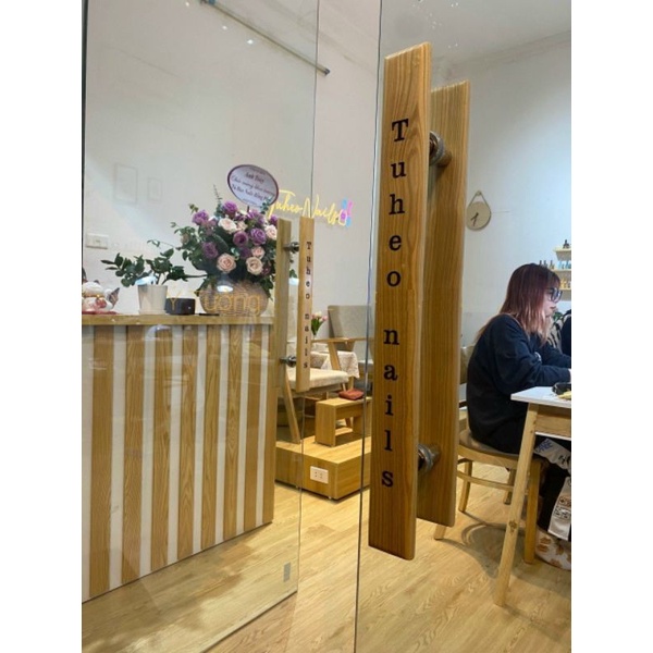 Tay nắm gỗ siêu dày khắc laser đủ màu đủ size DIY