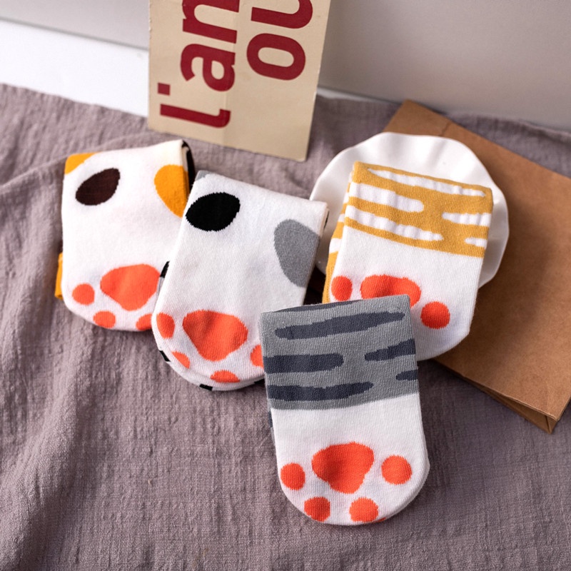 Vớ Cotton Cổ Thuyền In Họa Tiết Hoạt Hình Phong Cách Nhật Bản Dễ Thương Thời Trang Cho Nữ
