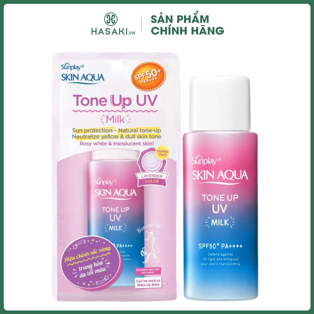 Sữa Chống Nắng Sunplay Hiệu Chỉnh Sắc Da 50g Tím Skin Aqua Tone Up UV Milk