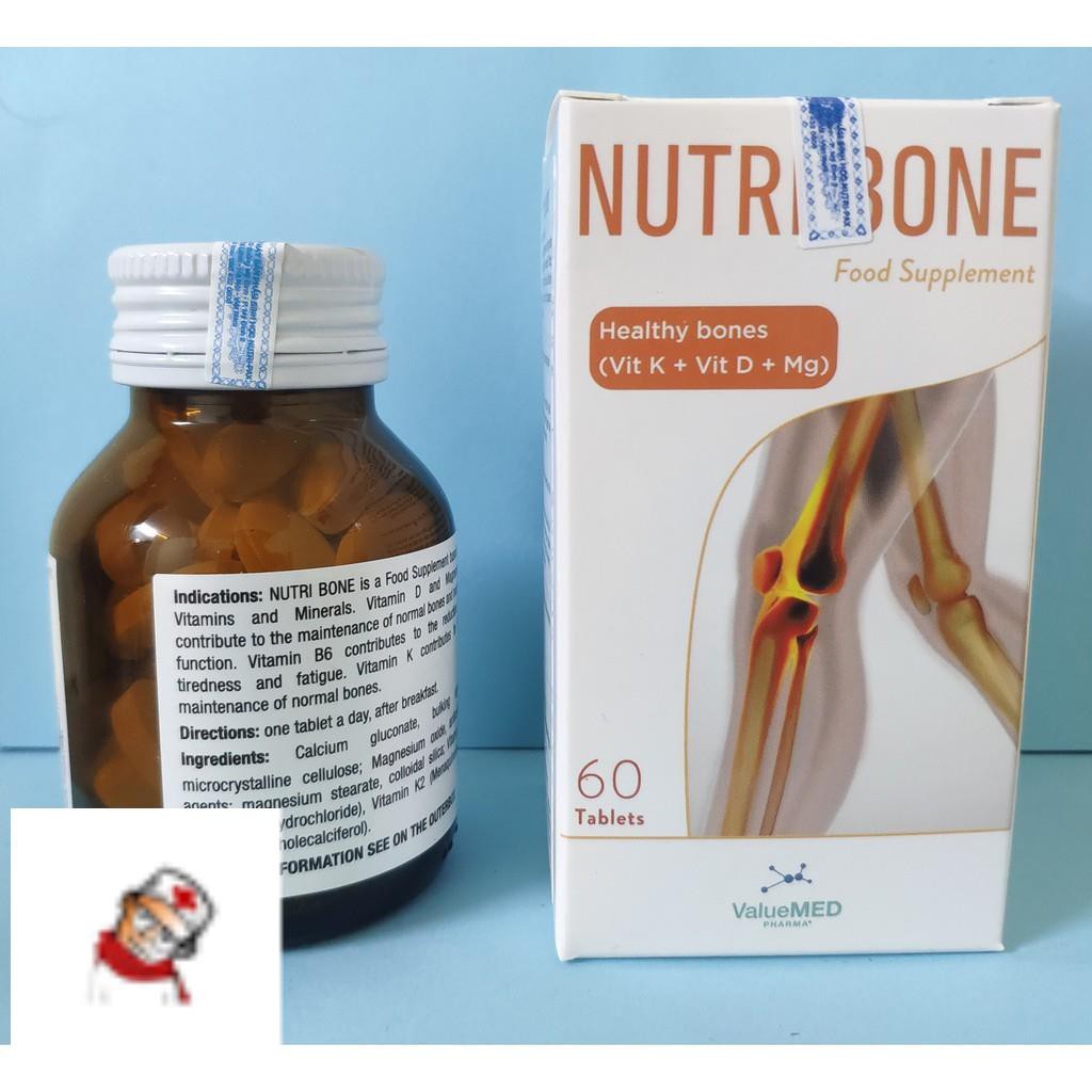 NUTRI BONE - BỘ 4 VI CHẤT “Canxi - Magie - Vitamin D3 - Vitamin K2" Ưu việt cho Xương chắc khỏe