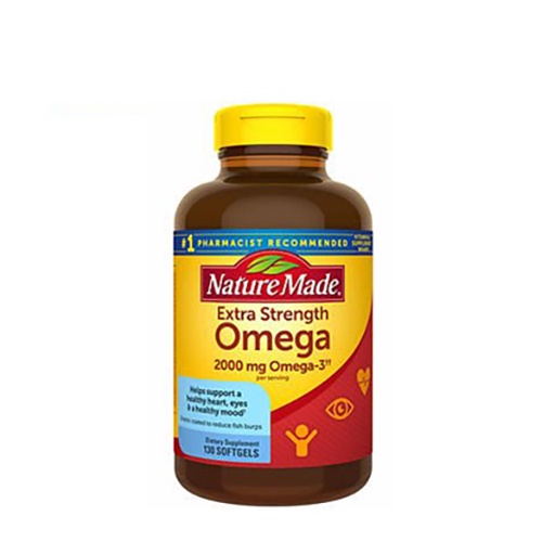 Viên Uống Dầu Cá Nature Made Extra Strength Omega 2000mg Omega-3