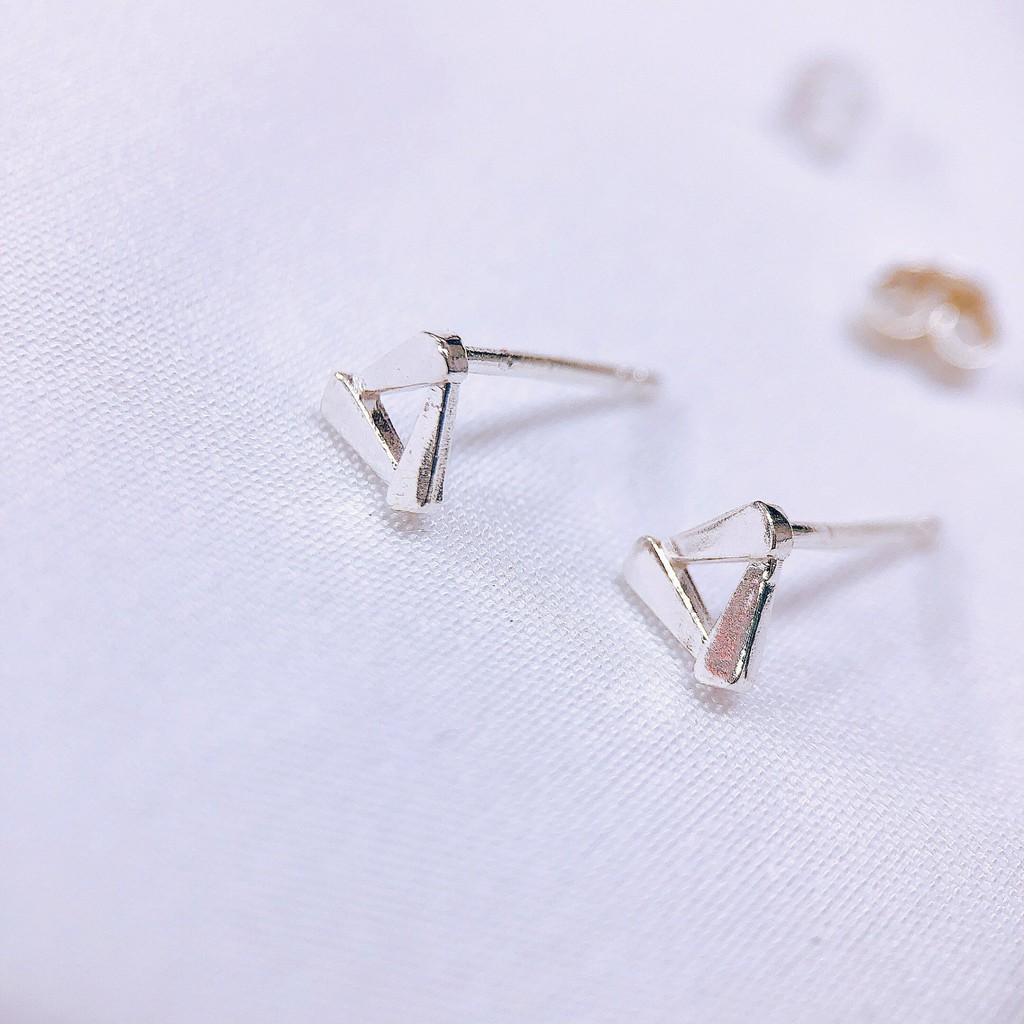 Bông tai bạc nữ nhỏ xinh/ Nụ bạc đeo sát tai bibi silver