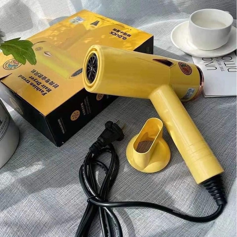 Máy sấy tóc hình con vịt vàng loại xịn siêu dễ thương nóng lạnh 3 tốc độ gió - Máy sấy tóc mini du lịch hình vịt vàng