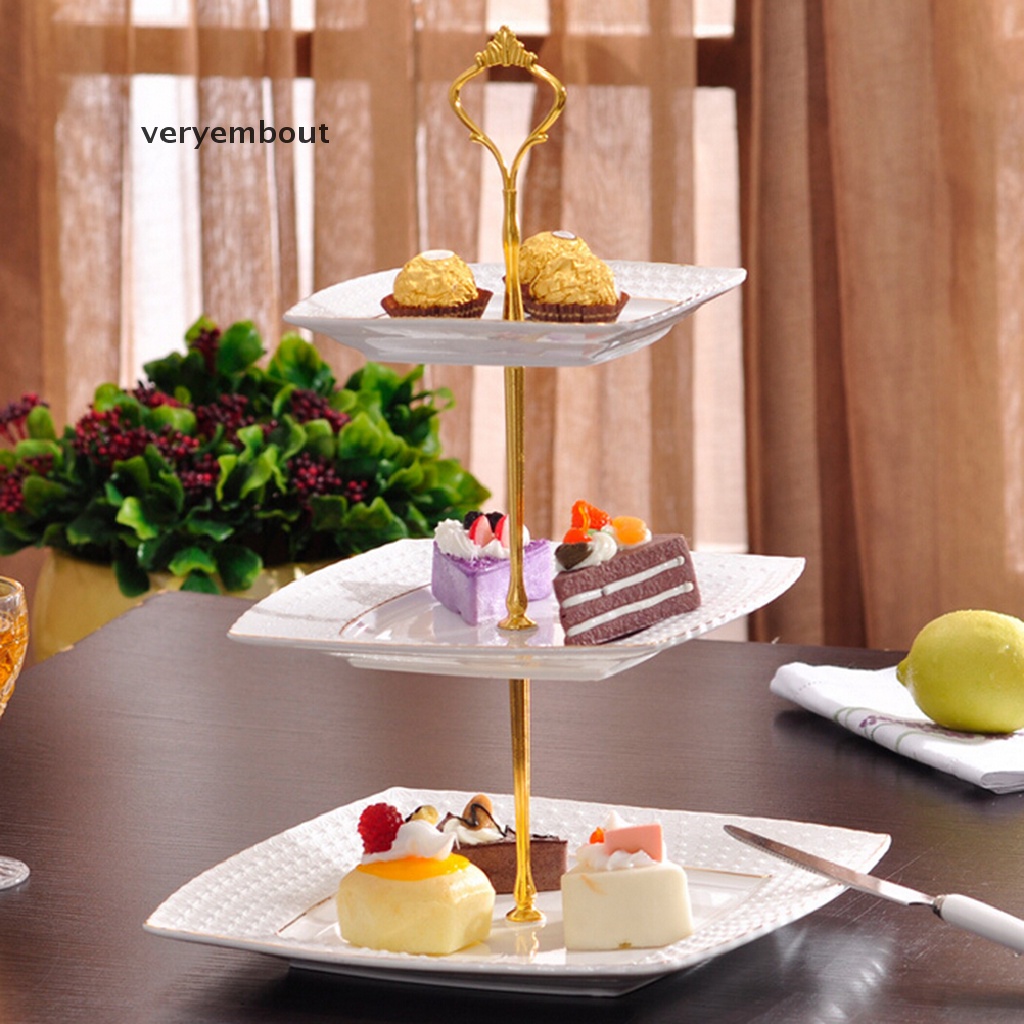 Giá Đỡ Trưng Bày Bánh Cupcake 2 / 3 Tầng Bằng Acrylic Trong Suốt Trang Trí Tiệc Cưới