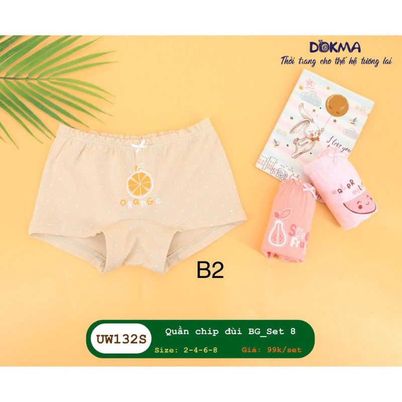 Quần đùi chip bé gái DOKMA