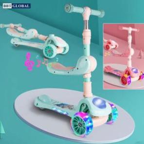 XE TRƯỢT SCOOTER - CHÍNH HÃNG - GIÁ CỰC CHẤT 3 bánh/ màu hồng dễ thương. Hàng dùng cho Bé