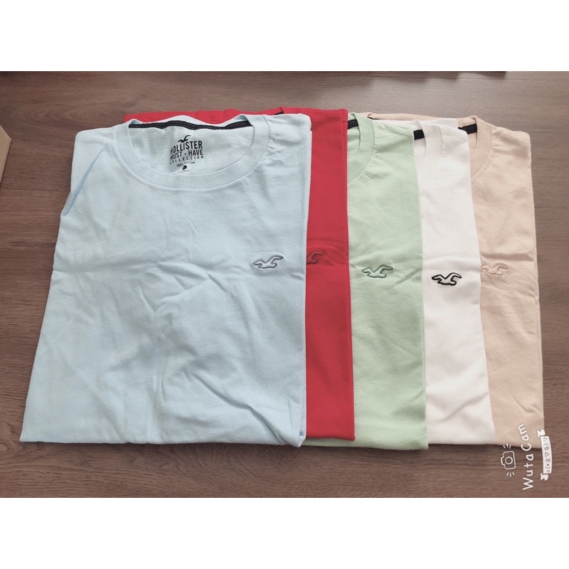 Set 5 áo thun nam Hollister S,M,L mỹ- 100%cotton