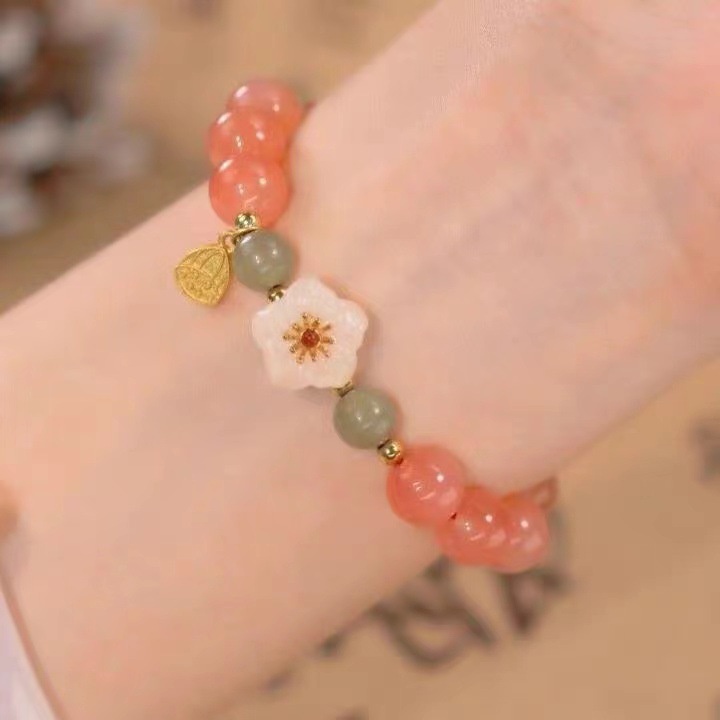 Vòng Tay Ngọc Bích Chống Nóng Phong Cách Trung Hoa Cổ Điển Cho Nữ