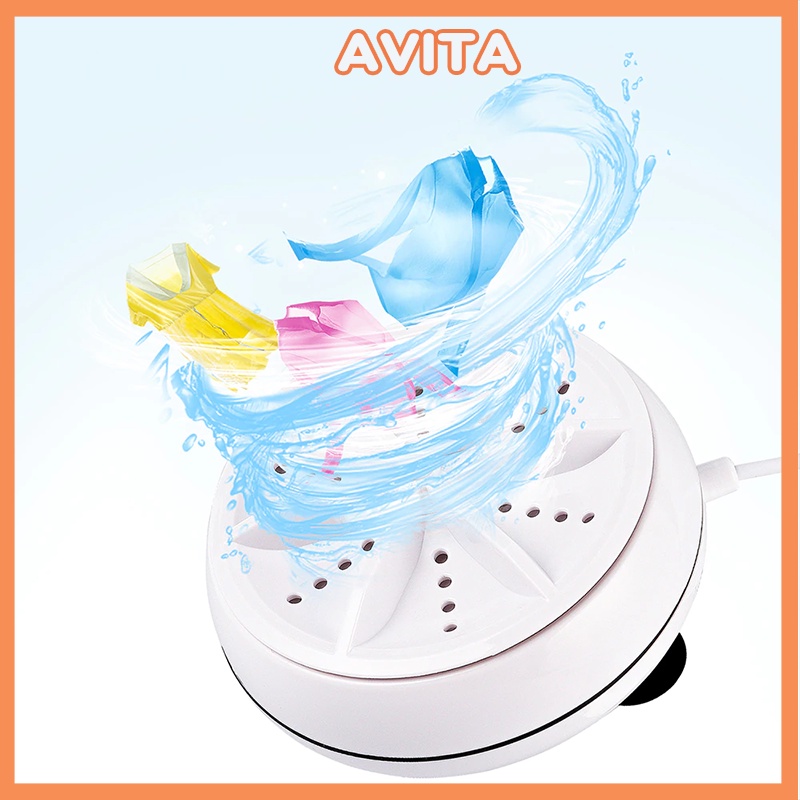 Máy giặt mini bằng sóng siêu âm – Thiết kế nhỏ gọn tiện dụng đi du lịch - Avita